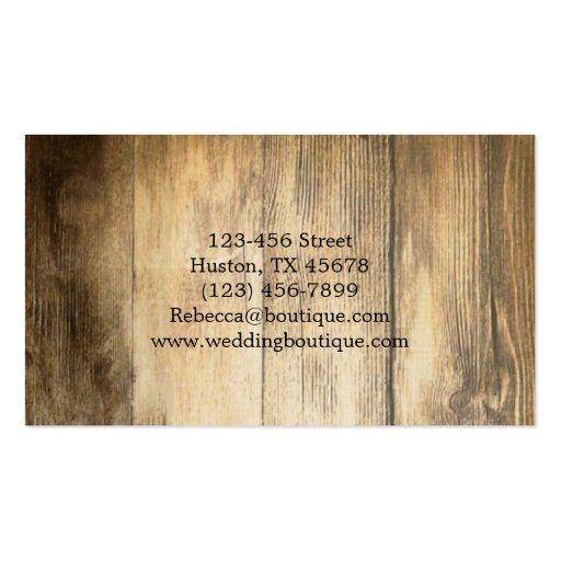 Rustic Woodgrain Western Farmhouse Country Fashion Business Card Template Bizcardstudio Co Uk Rustic Business Card Template Free
