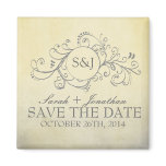 Rustic Yellow and Grey Bohemian Save The Date