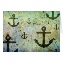 Rusty Anchors Artwork Greeting Card