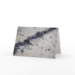 Rusty chain on beach note card