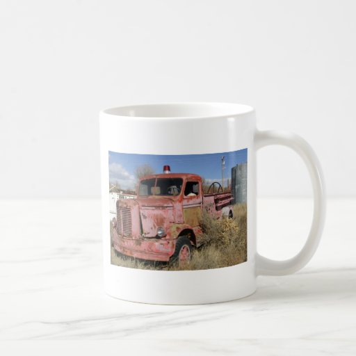 Rusty Fire Truck Coffee Mug