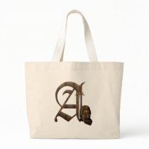Rusty Knights Initial A Canvas Bag