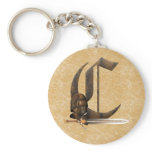 Rusty Knights Initial C keychains