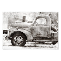 Rusty Old Pick Up Truck Photographic Print
