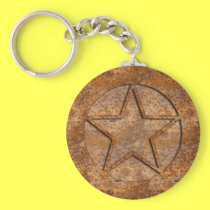 Rusty Star keychains