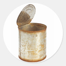 Rusty tin can stickers