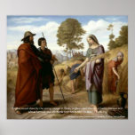 Ruth and Boaz Bible Scripture Art Print