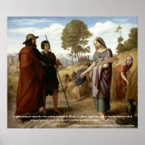 Ruth and Boaz Bible Scripture Art Print