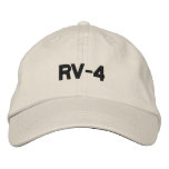 RV-4 embroidered hats