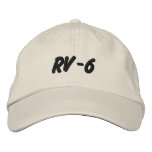 RV-6 embroidered hats