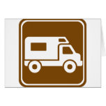 RV Campground Highway Sign Cards