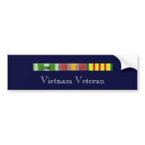RVN Ribbons 2, Vietnam Veteran Bumper Sticker