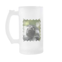 Rwanda Colobus Monkey Frosted Beer Mug