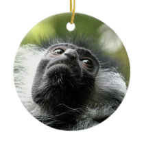 Rwanda Colobus Monkey Ornament