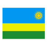 Rwanda Flag Postcard