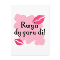 Rwy'n dy garu di - Welsh I love you Post Cards