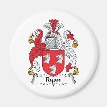 Ryan Family Crest Refrigerator Magnets