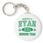 Ryan Irish Drinking Team keychains