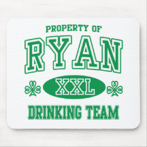 Ryan Irish Drinking Team Mouse Pads