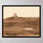 Ryan's Ranch & Distant View Devil's Tower WY 1890 posters