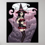 Ryla - Valentine's Day Witch Art Poster posters
