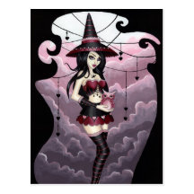 Ryla - Valentine's Day Witch Postcard