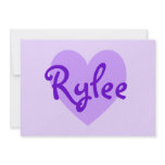 Rylee in Purple Announcement