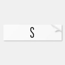 S BUMPER STICKER