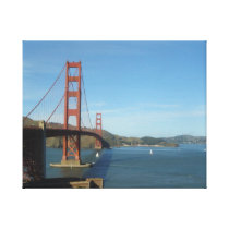 S.F. Golden Gate Bridge Wrapped Canvas Canvas Prints