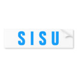 S I S U Bumper Sticker bumper stickers
