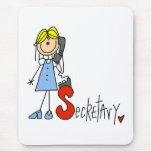 S is for Secretary mousepads