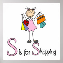 S is for Shopping Posters