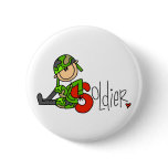 S is for Soldier Pinback Button