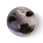 S.O.S. SAVE OUR HARP SEALS buttons
