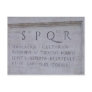 S P Q R POST CARD