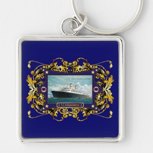 S.S. Independence Vintage Steamship Keychains