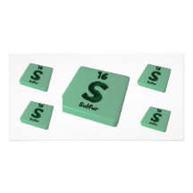 S Sulphur Customised Photo Card