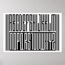 SA.0294 - Alphabeth Extra Large Poster