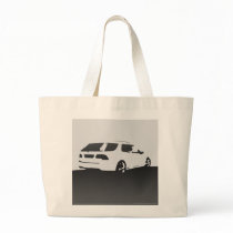Saab 9-5 Aero rear - Charcoal on light backround Bags