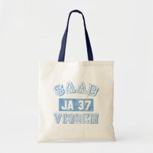 Saab Viggen - BLUE Canvas Bag