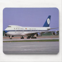 Sabena 747 on runway, Mirabel Airport, Montreal, C Mousepad