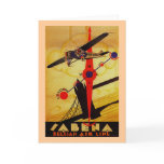 Sabena Art Deco Compass Card