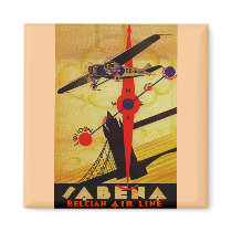 Sabena Art Deco Compass Refrigerator Magnet