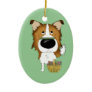 Sable Rough Collie - Easter Bone Hunt, Anyone? Ornament