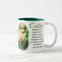 Sable Rough Collie Puppy Gifts Coffee Mug