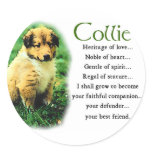 Sable Rough Collie Puppy Gifts stickers