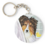 Sable Sheltie Bath keychains