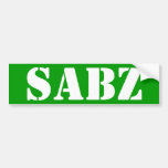 "SABZ" BUMPER STICKER
