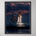 Sace Shuttle at night posters