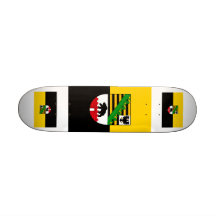 Sachsen-Anhalt Flagge Skate Board